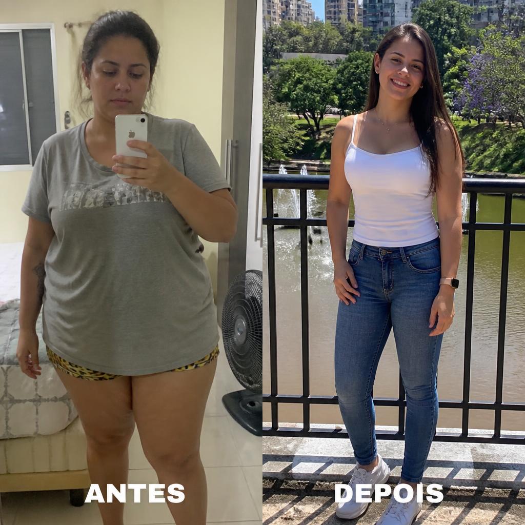 Antes e depois — Juliana, 32 anos