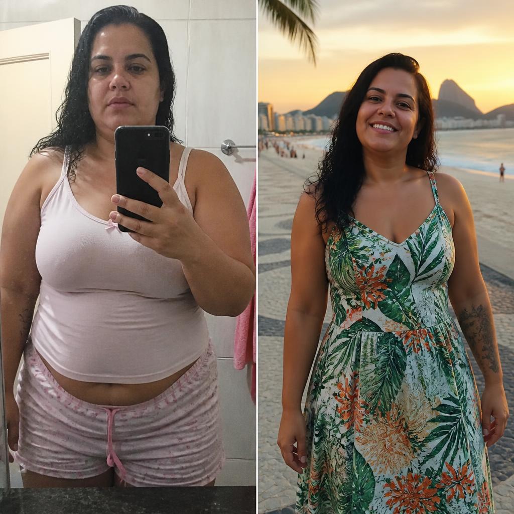 Antes e depois — Camila, 41 anos