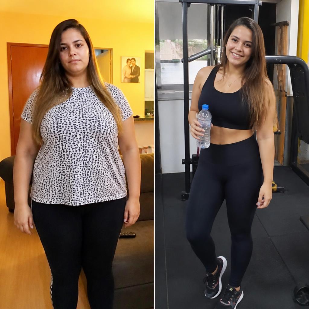 Antes e depois — Fernanda, 27 anos