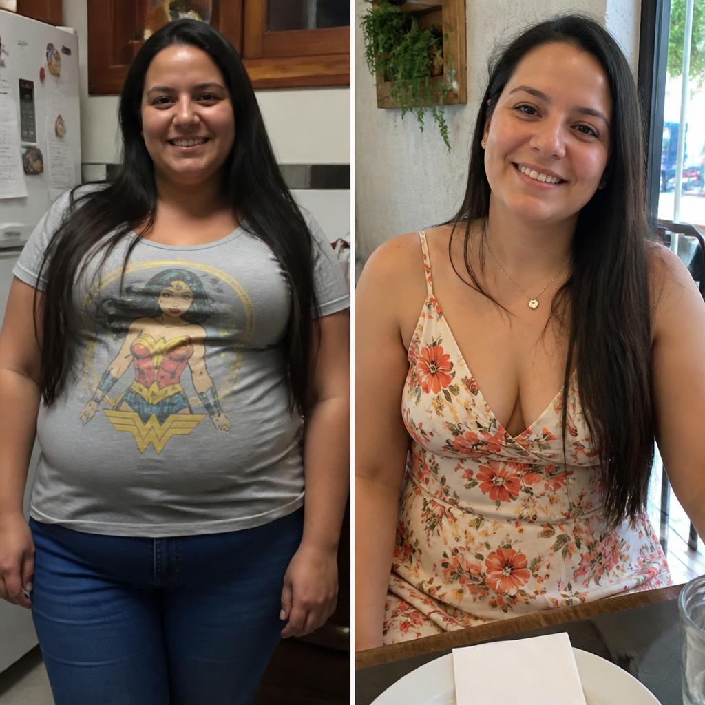 Antes e depois — Patrícia, 35 anos