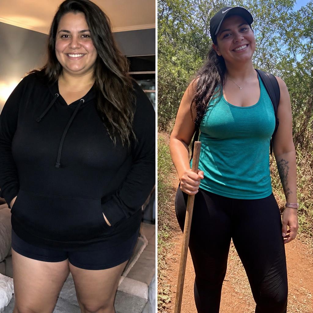 Antes e depois — Amanda, 38 anos